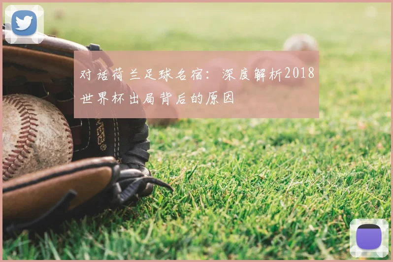 对话荷兰足球名宿：深度解析2018世界杯出局背后的原因