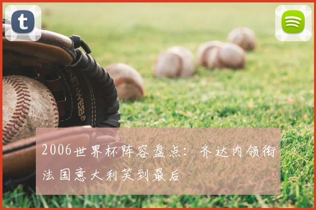 2006世界杯阵容盘点:齐达内领衔法国意大利笑到最后